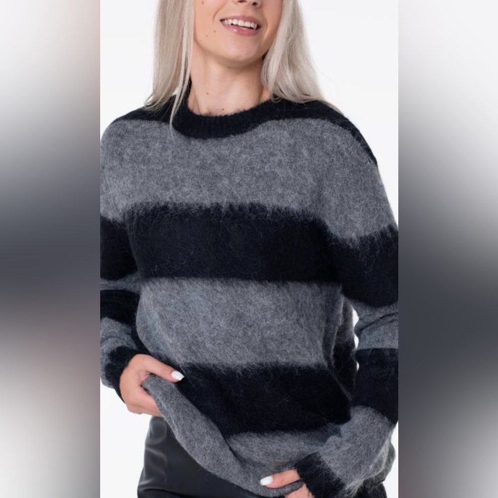 NEW GUESS - ECO Skye Striped Long Sweater